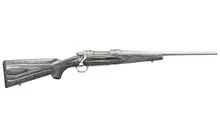 Ruger Hawkeye Compact M77 7mm-08 Rem, 16.5" Matte Stainless Steel Barrel, Black Laminate Stock, 4+1 Round - 17111