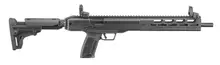 Ruger LC Carbine Semi-Automatic 5.7x28mm Rifle with 16.25" Fluted Barrel, Fixed Stock, and 10-Round Capacity - State Compliant Model