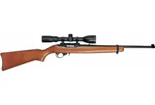 Ruger 10/22 Carbine 22LR with Wood Stock and BSA Scope 21132