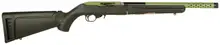 Ruger 10/22 Takedown Lite .22LR Semi-Auto Rifle, 16.12" Barrel, 10 Rounds, Black/Green, Threaded Muzzle, Modular Stock System - 21155