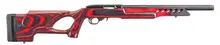 Ruger 10/22 Target Lite 22LR, 16.25" Satin Blued, Red/Black Fixed Thumbhole Stock, 10RD