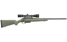 Ruger American Predator 6.5 Creedmoor 22" Bolt Action Rifle with Vortex Crossfire II 4-12x44 Scope, Moss Green Synthetic Stock - 26953