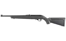 Ruger 10/22 Compact Semi-Automatic Rifle, .22 LR, 16.12" Blued Barrel, Black Synthetic Stock, 10+1 Rounds, Fiber Optic Sights
