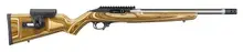 Ruger 10/22 Competition Semi-Automatic Rimfire Rifle, .22 LR, 16" Stainless Steel Fluted Barrel, Brown Laminate Stock, 10-Round Mag (Model 31127)
