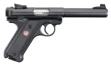 Ruger Mark IV Target 22 LR, 5.5" Blued Bull Barrel, 10-Round, Black, CA Compliant Pistol
