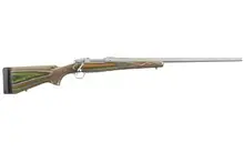 Ruger Hawkeye Predator M77 Bolt-Action Rifle, 6.5 Creedmoor, 24" Stainless Steel Barrel, Green Mountain Laminate Stock, 4Rds
