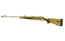 Ruger Guide Gun Left-Handed, .375 Ruger, 20" Matte Stainless Barrel, Green Mountain Laminate Stock, 3+1 Rounds, Optic Ready