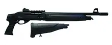 Iver Johnson HP18-12 Semi-Auto 12 Gauge Shotgun, 18.5" Barrel, 3" Chamber, 5 Rounds, Synthetic Pistol Grip Stock, Fiber Optic Front and Ghost Ring Rear Sight, Matte Black Finish