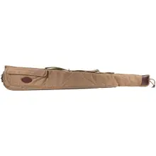 Boyt Harness Alaskan 48" Waxed Canvas Shotgun Case with Quilted Flannel Lining and Brass Hardware - Khaki