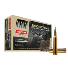 Norma EvoStrike 7mm Remington Magnum 127gr Lead-Free Polymer Tipped Ammunition, 20 Rounds - 20171492