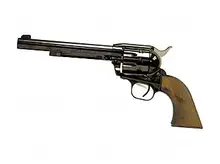 EAA Bounty Hunter Revolver .22LR/.22WMR, 6.75" Barrel, 8 Rounds, Blued Finish, Walnut Grips - 771100