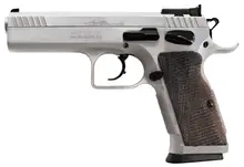 EAA Witness Elite Stock 2 10MM 4.5" Barrel 14+1 Chrome Walnut Grip Pistol