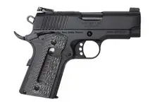 EAA Girsan MC1911SC Ultimate Officer 9mm, 3.4" Barrel, 7-Round, Black Blued Steel Pistol with G10 Window Grip - 390036