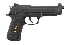 Girsan Regard MC Sport Gen3 9mm Luger Pistol with 4.9" Barrel, 18+1 Rounds, Black Finish, G10 Grip, and Picatinny Rail - 390086