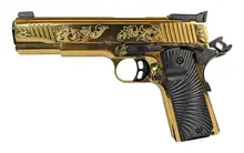 EAA GIRSAN MC1911 Deluxe Gold Engraved .45 ACP 5" Barrel 8-Round Semi-Automatic Pistol (390093)