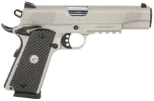 EAA GIRSAN MC1911S Government 45ACP, 5" Barrel, 8 Rounds, Stainless Steel with Black G10 Grips