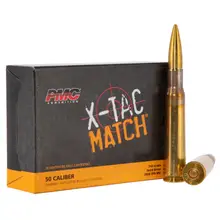 PMC X-TAC MATCH .50 BMG 740 GR Solid Brass Ammunition, 10 Rounds/Box