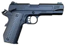 SDS Imports 1911 Bantam 9mm Pistol with 4.25" Barrel and G10 Grips - Black Cerakote Finish