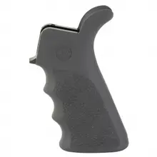 Hogue OverMolded Rifle Grip, Beavertail, Finger Grooves, Fits AR Rifles, Slate Gray