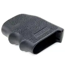 Hogue HandAll 17400 Hybrid Rubber Grip Sleeve with Finger Grooves, Textured Black Finish for S&W M&P 9/40/357 Full Size Pistols