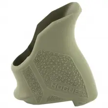 Hogue HandALL Beavertail Pistol Grip, Fits Ruger LCP II, Rubber, Finger Grooves, OD Green