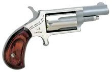 North American Arms Mini-Revolver, .22 Magnum, 1.625" Barrel, 5-Round, Stainless Steel with Rosewood Grip (NAA-22M)