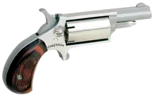 North American Arms Companion 22MCB SAO .22 Cal Percussion Revolver with 1.63" Stainless Steel Barrel and Rosewood Bird's Head Grip