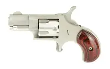 North American Arms NAA-22S Mini-Revolver, .22 Short, 1.13" Stainless Steel Barrel, 5 Rounds, Rosewood Bird's Head Grip