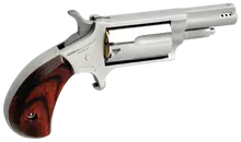 North American Arms NAA-22M-P Mini-Revolver, .22 Magnum, 1.63" Stainless Steel Ported Barrel, 5-Round Capacity, Rosewood Bird's Head Grip