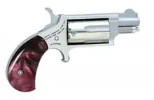 North American Arms Mini-Revolver, .22 Mag, 1.13" Barrel, Stainless, Purple Pearl Grip, 5-RD