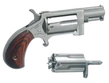 North American Arms Sidewinder Combo Revolver, .22 Mag/.22 LR, 1.5" Stainless Barrel, Rosewood Grip, 5-Round