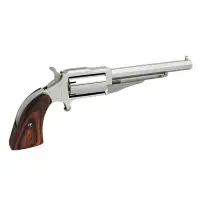 North American Arms Earl Companion .22 Caliber Mini Revolver, 4" Stainless Barrel, Rosewood Grip, 5-Round Capacity, NAA18604CB