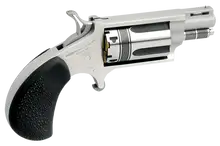 North American Arms NAA Wasp .22 Magnum 5-Round Stainless Steel Mini Revolver with Pebbled Rubber Grip