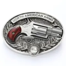 North American Arms NAA Mini-Revolver .22 LR with Oval Enclosed Belt Buckle, 1.125" Barrel, 5-Rounds