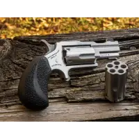 North American Arms Bugout II Mini-Revolver, 22LR/22WMR, 2" Barrel, XS Sights, Stainless Steel, Black Rubber Grips, TALO Edition