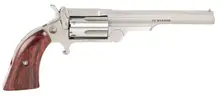 North American Arms NAA-22MC-R4 Ranger II Mini-Revolver, .22 LR/.22 WMR, 4" Barrel, 5-Round, Stainless Steel with Rosewood Boot Grip