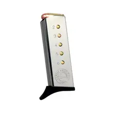 North American Arms Guardian .32 ACP 6-Round Stainless Steel Magazine with Finger Extension
