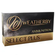 WEATHERBY SELECT PLUS .378 WEATHERBY MAGNUM AMMUNITION 20 ROUNDS 300 GRAIN ROUND NOSE EXPANDING 2925 FPS