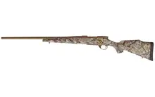 Weatherby Vanguard Badlands .300 WBY Magnum Bolt Action Rifle with 26" Barrel, 3+1 Capacity, Burnt Bronze Cerakote Finish, and Badlands Approach Camo Synthetic Stock