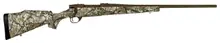 "Weatherby Vanguard Badlands .308 Win Bolt Action Rifle with 24" Barrel, 5-Round Capacity, Burnt Bronze Cerakote Finish, and Badlands Approach Camo Synthetic Stock"