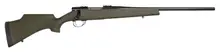 "Weatherby Vanguard Camilla Wilderness 6.5 Creedmoor Bolt-Action Rifle with 20" Barrel, 4+1 Rounds, Green Fiberglass Monte Carlo Stock with Black Webbing"