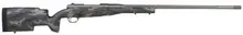 Weatherby Mark V Accumark Pro Left-Handed Bolt Action Rifle, .300 WBY Magnum, 28" Tungsten Gray Cerakote Barrel, 3+1 Rounds, Black Carbon Fiber with Gray Sponge Pattern Accents - MAP01N300WL8B
