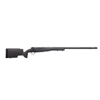 Weatherby Mark V CarbonMark Pro Bolt Action Rifle - .300 WBY Magnum, 28" Threaded Carbon Fiber Barrel, Tungsten Cerakote, 3 Rounds, Charcoal Finish