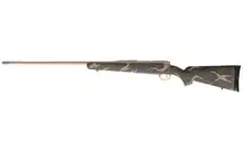 Weatherby Mark V Backcountry McMillan Tan Bolt Action Rifle - 6.5 Creedmoor - 24" Carbon Fiber with Green & Tan Sponge Patterns