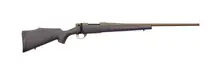 Weatherby Vanguard Weatherguard .22-250 Remington Bolt-Action Rifle with 24" Threaded Barrel, Burnt Bronze Finish, and Monte Carlo Synthetic Stock