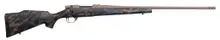 Weatherby Vanguard High Country Bolt Action Rifle, 6.5 Creedmoor, 24" Barrel, Flat Dark Earth Cerakote Finish, Black Synthetic Stock with Tan & Green Accents, 4 Rounds Capacity