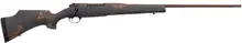 "Weatherby Mark V Camilla Ultra Lightweight 6.5 WBY RPM, 24" Barrel, Bolt Action Rifle with Midnight Bronze Cerakote Finish & Black Smoke Gold Accents, 4+1 Capacity"