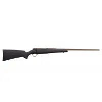 Weatherby Mark V Hunter Bolt Action Rifle, .300 Weatherby Magnum, 26" Burnt Bronze Barrel, 3+1 Rounds, Gray/Black Synthetic Stock