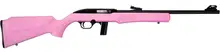 Rossi RS22 Semi-Auto .22 LR, 18" Blued Barrel, Pink Synthetic Stock, 10+1 Rounds, Fiber Optic Sights