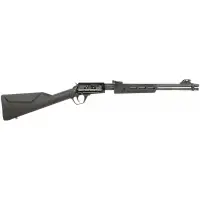 Rossi Gallery .22 LR 18" Barrel Pump Action Rifle with Engraved Receiver and Black Synthetic Stock, 15 Rounds